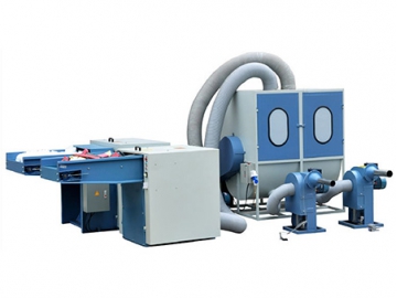 Máquina para encher almofadas - SZ300 (Máquina de abrir fibras, retalhe de esponja, mistura e máquina de enchimento)