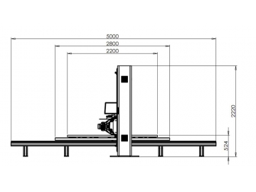 Máquina de corte de espuma CNC horizontal por contorno H5