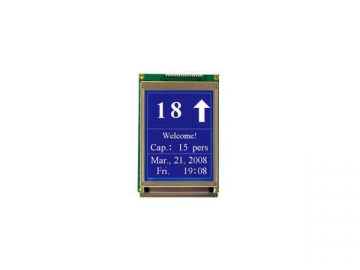 Placa indicadora LCD serial de alta resolução