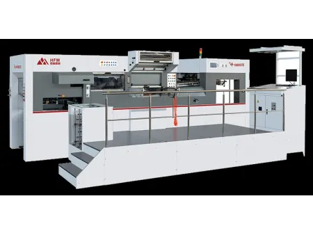 Máquina de corte e vinco plana automática com hot stamping (até 700 ton)