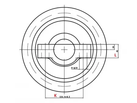Rolete de esteira para escavadeira Caterpillar D7