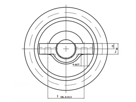 Rolete de esteira para bulldozer Caterpillar D5B