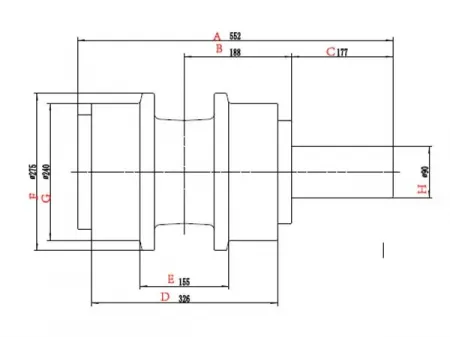 Rolete superior para bulldozer Komatsu D475