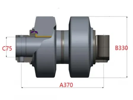Rolete superior para escavadora Hitachi EX2600