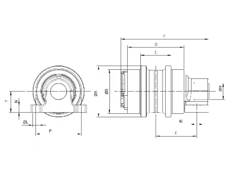 Rolete superior para escavadora Hitachi EX200
