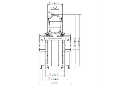 Roda-guia para escavadeira Caterpillar E320