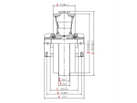 Roda guia para escavadora Hitachi EX300