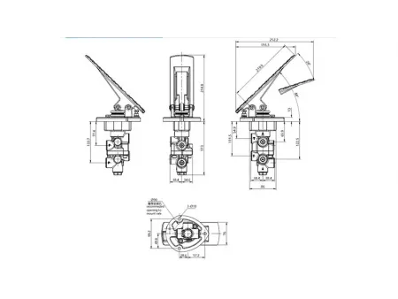 Válvula de freio de serviço YBV-D