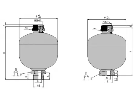 Acumulador hidráulico YDA