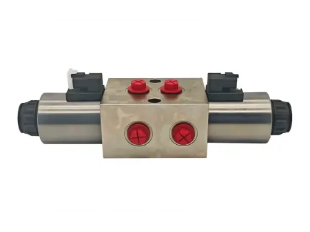 3 posições e 6 vias  Válvula direcional solenóide