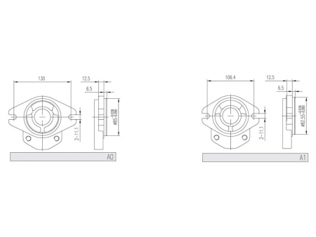 Bomba de engrenagem externa
