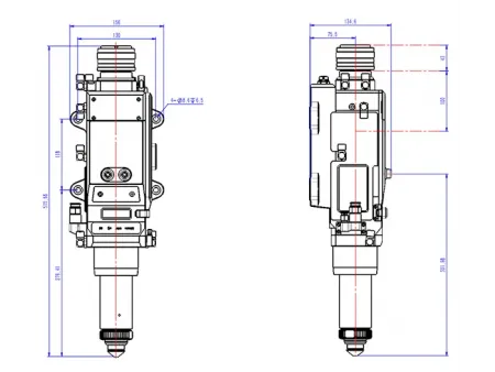Cabeçote de corte para laser de fibra com foco automático (30kW)