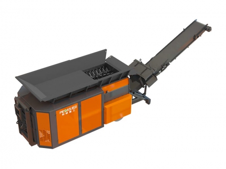 Triturador móvel de eixo duplo