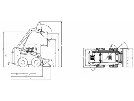Minicarregadeira skid steer JC75