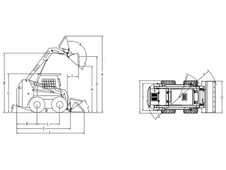 Minicarregaderia skid steer JC100