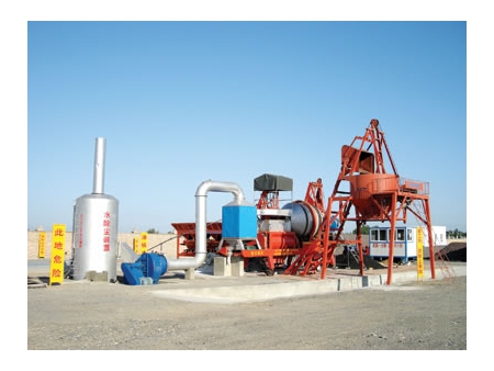 Usina dosadora de asfalto móvel