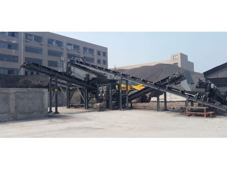 Usina de britagem e peneiramento RAP