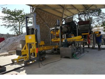 Máquina para fazer blocos de concreto tipo QF400