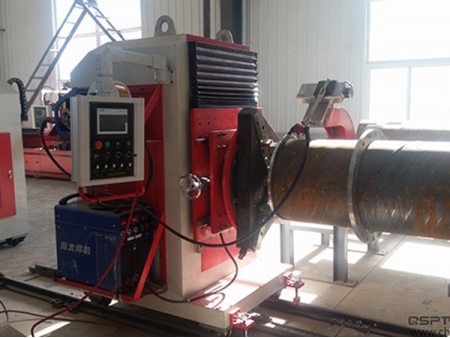 Máquina para armação rápida de tubos e flange de deslizamento