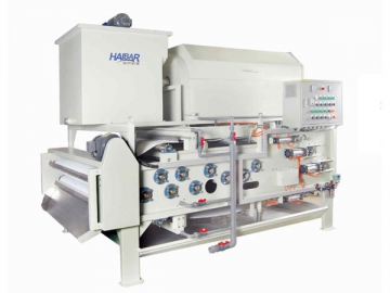 Filtro prensa de correia com tambor rotativo para espessamento-desaguamento – série HTB