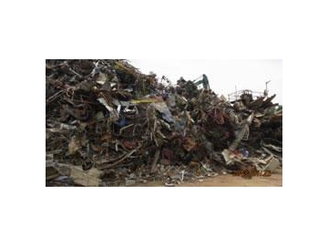 Linha para reciclagem de sucata metálica