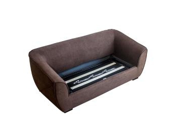 Sofá-cama de puxar de tecido