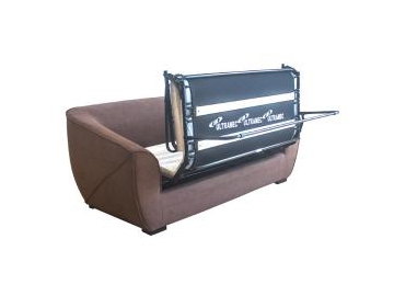 Sofá-cama de puxar de tecido