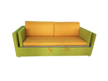 Sofá-cama beliche de tecido