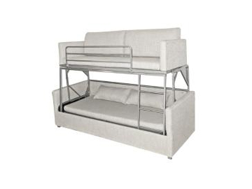 Sofá-cama beliche de tecido