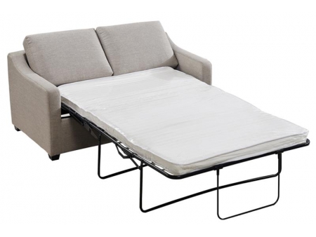 Sofá-cama de couro de 2 lugares