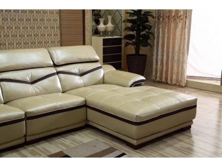Sofá de couro genuíno contemporâneo GF096