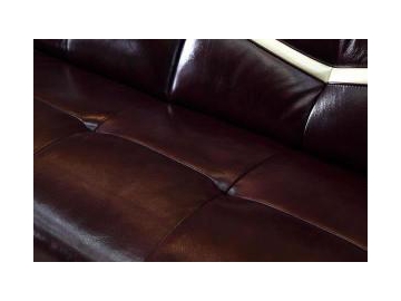Sofá de couro genuíno contemporâneo GF096B