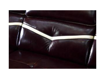 Sofá de couro genuíno contemporâneo GF096B
