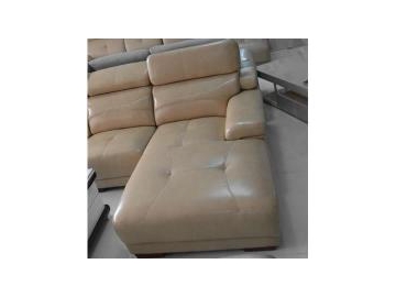 Sofá de couro genuíno contemporâneo GF088