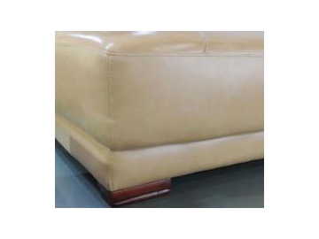 Sofá de couro genuíno contemporâneo GF088