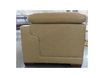 Sofá de couro genuíno contemporâneo GF088