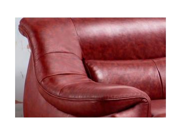 Sofá de couro genuíno contemporâneo GF091