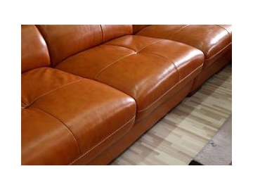 Sofá de couro genuíno contemporâneo GF098