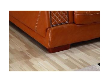 Sofá de couro genuíno contemporâneo GF098