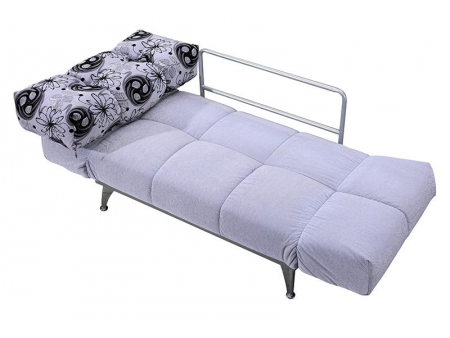 Sofá-cama de solteiro com encosto para braço dobrável