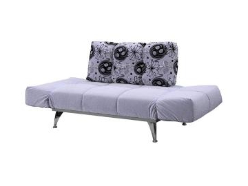 Sofá-cama de solteiro com encosto para braço dobrável