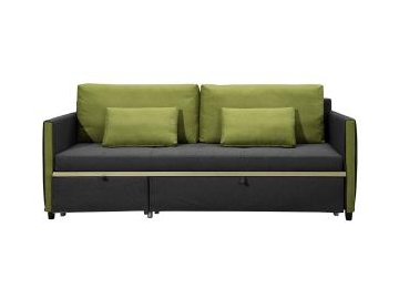 Sofá-cama queen size de tecido