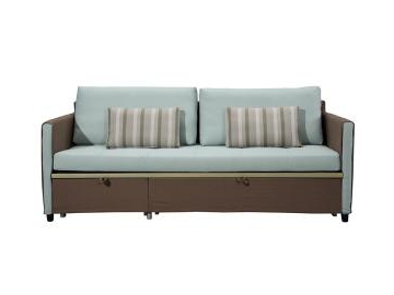 Sofá-cama queen size de tecido