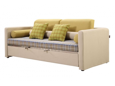 Sofá-cama retrátil de tecido