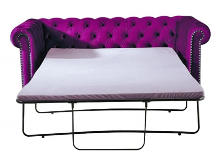 Sofá-cama embutido estofado