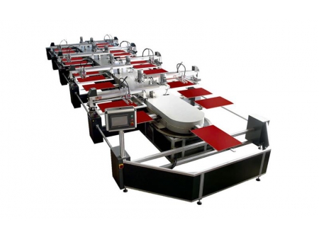 Impressora serigráfica de tela oval automática, WTKY