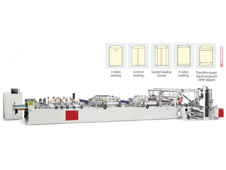 Máquina para fabricação de bolsas laminadas multi-funcionais, 600C CS