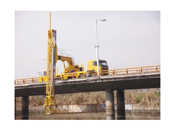 Veículo para inspeção de ponte (tipo plataforma)