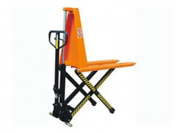 Mesa elevatória manual em tesoura