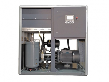 Compressor de ar de parafuso rotativo de fase única com velocidade variável, Série                  GM com Motor PM